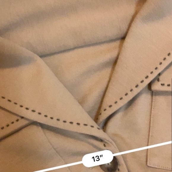 Diane Von Furstenburg tan button down jacket - Picture 5 of 6